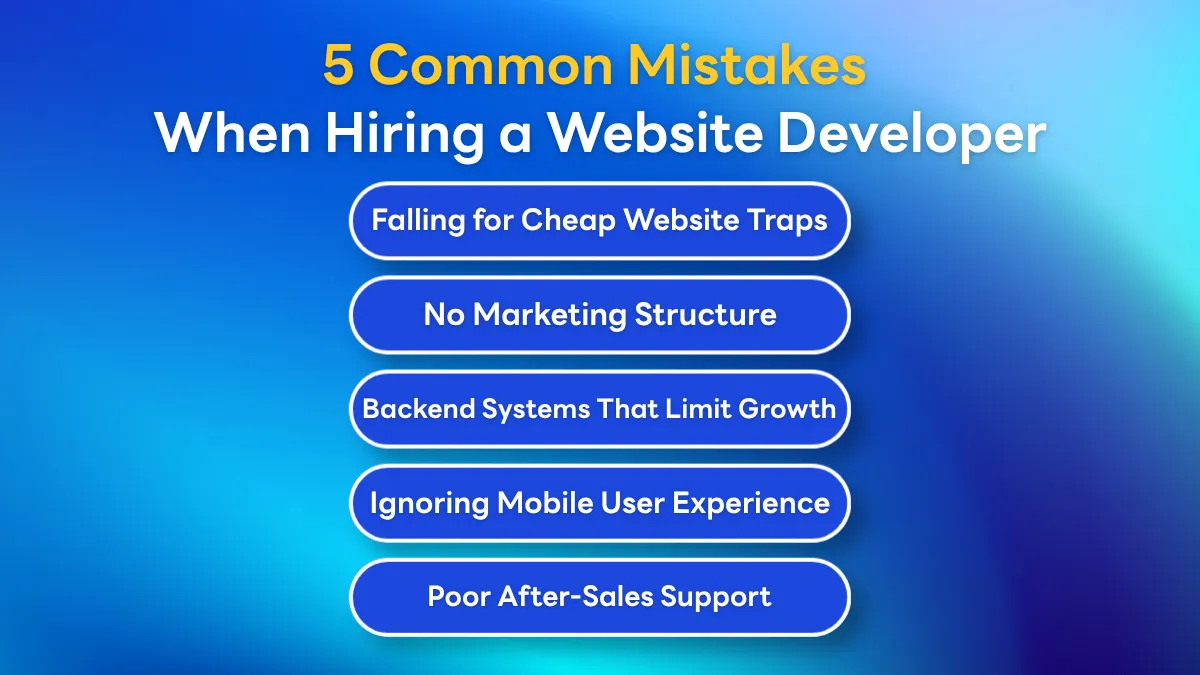 Where to Get a Company Website Built? 5 Common Mistakes SMEs Make When Hiring a Web Developer