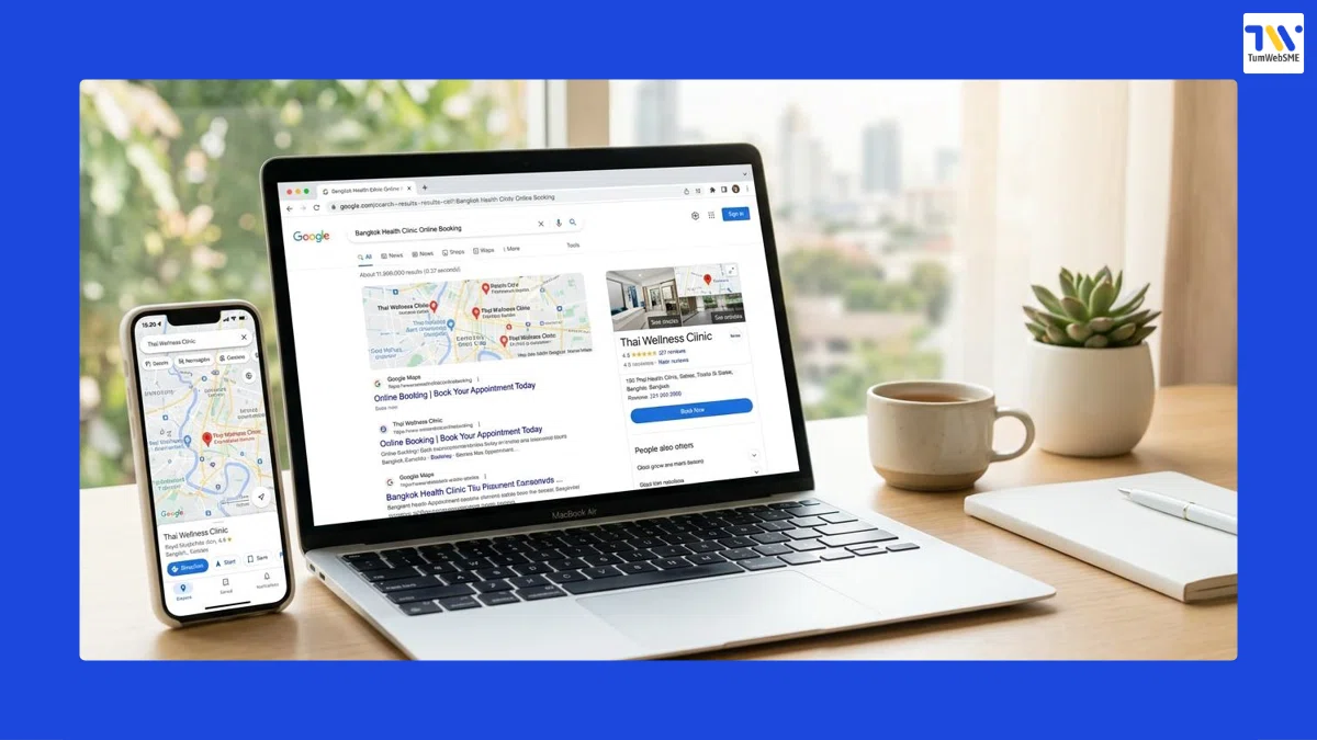 ระบบจองคิวออนไลน์และ Local SEO สำหรับคลินิกสุขภาพ