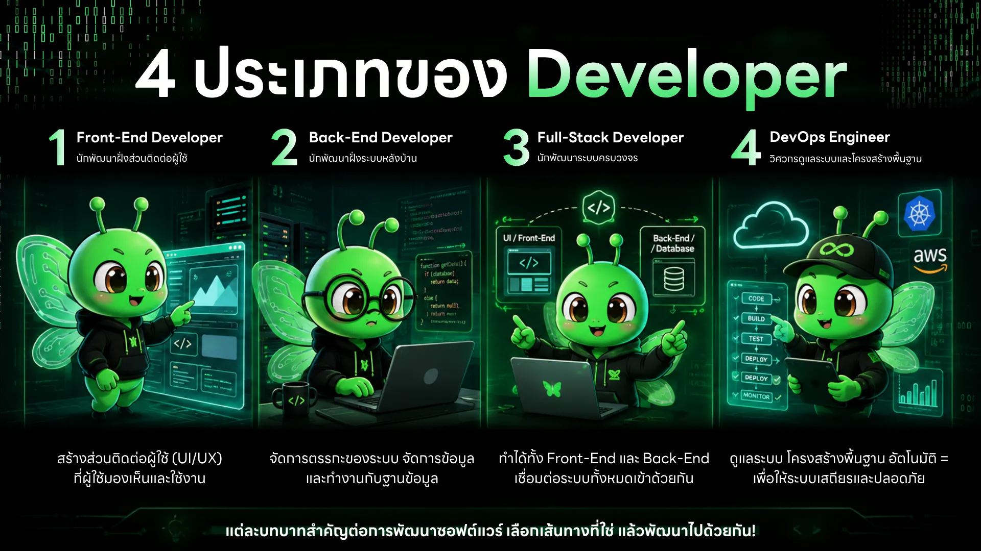 ประเภทของ Developer