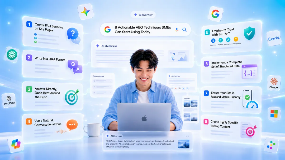8 Actionable AEO Techniques SMEs Can Start Using Today