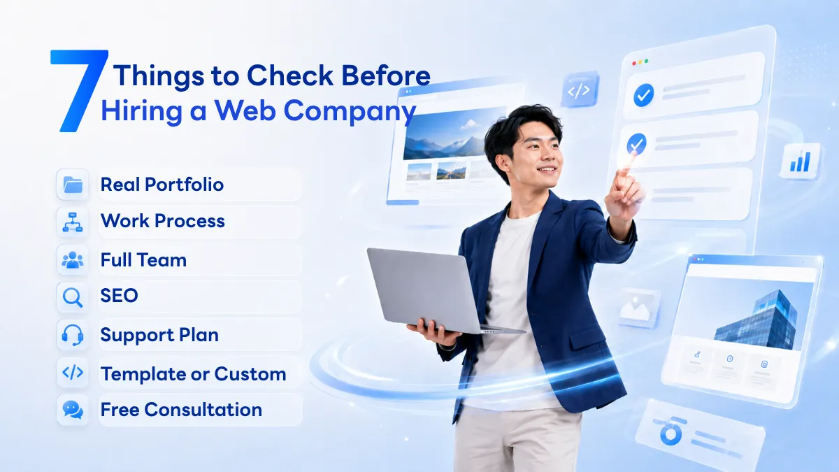 Infographic: 7 Essential Checklists Before Hiring a Web Design Agency for SMEs