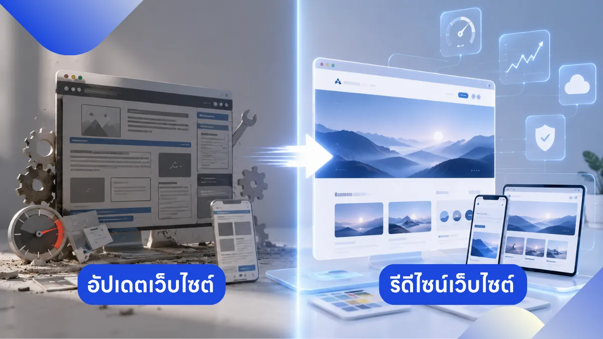ถึงเวลาอัปเดตเว็บไซต์หรือยัง? สัญญาณที่บอกว่าเว็บของคุณกำลังเสียลูกค้า