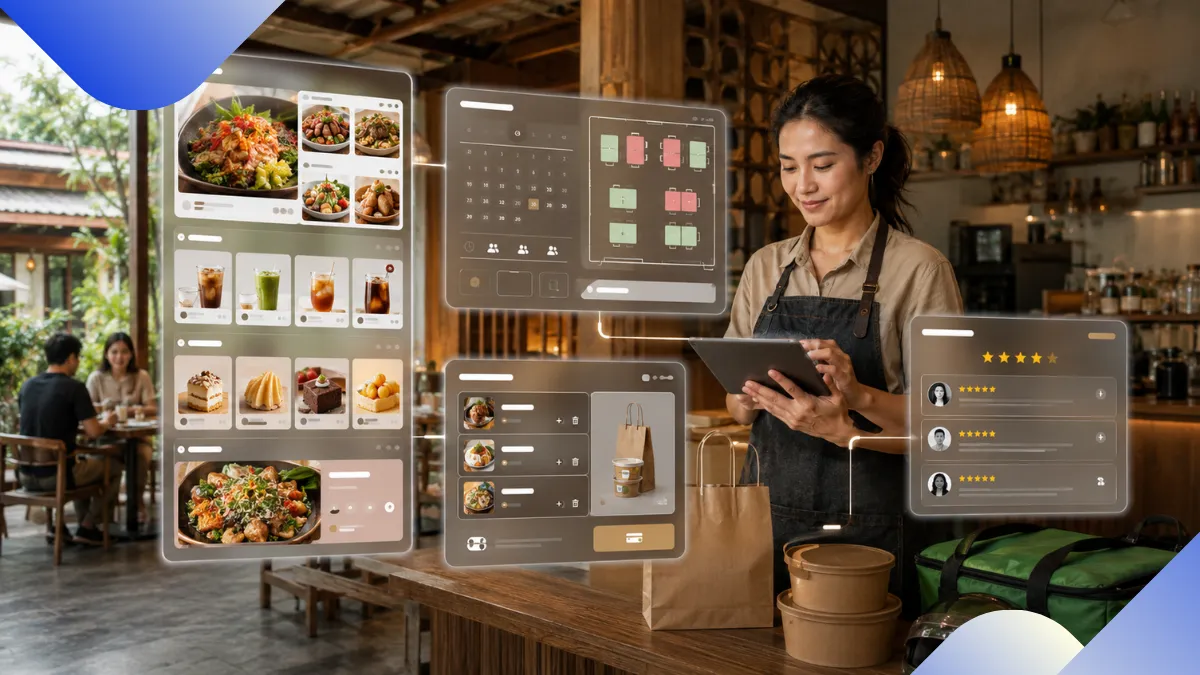 Restaurant and Cafe Website Design in Ratchaburi